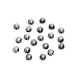 Glass Medium Dome Cabochon - Round 04MM Metallic Coated SILVER