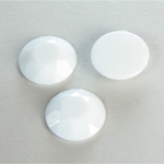 Plastic Flat Back Rose Cut Rhinestone - Round 18MM CHALKWHITE