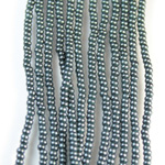 Preciosa Czech Glass Seed Bead - Round 11/0 TERRA COATED JET PEARL 28958