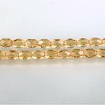 Czech Glass Fire Polish Bead - Oval 06x4MM GOLDFISH