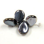 Preciosa Czech Pressed Glass Bead - Pip 5x7MM HEMATITE/BROWN