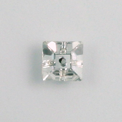 Preciosa Crystal Foiled Flat Back Sew-On 1-Hole Stone - Square 10MM CRYSTAL SMALL PACKS