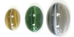 Glass Cat's Eye Cabochons