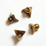 Brass Machine Made Bead Cap Fancy 06MM RAW BRASS