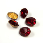 Swarovski Crystal Foiled Point Back Tin Table Cut (TTC) Fancy Stone - Oval 08x6MM SIAM RUBY