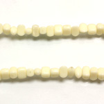 Plastic Bead - Opaque Color Irregular Chip IVORY