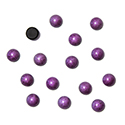 German Glass Medium Dome Cabochon - Round 07MM Enamel Coated PURPLE