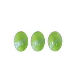 Glass Medium Dome Cabochon - Oval 14x10MM Moonlight with stripe GREEN #7176