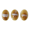 Glass Medium Dome Cabochon - Oval 18x13MM Moonlight with stripe BROWN #7193