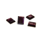 Glass Buff Top Foiled Cabochon - Cushion 10x8MM AMETHYST