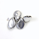 Preciosa Czech Pressed Glass Bead - Pip 5x7MM SILVER COATED