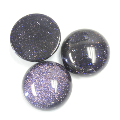 Man-made Cabochon - Round 18MM BLUE GOLDSTONE