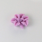 Plastic Carved No-Hole Flower - Lily 18x15MM LT PURPLE