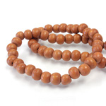 Wood Bead - Smooth Round 06MM DYED BAYONG LACQUERED