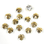 Crystal Stone in Metal Sew-On Setting - Rose Montee SS10 AURUM-SILVER