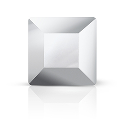Preciosa Crystal Flat Back Fancy Stone - Square 04MM CAL/SILVER