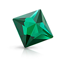 Preciosa Crystal Flat Back Hotfix  MAXIMA Fancy Stone -Pyramid 05MM EMERALD
