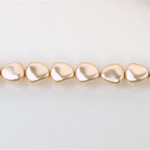 Czech Glass Pearl Bead - Potato 11x9.5MM DARK ROSE 70425