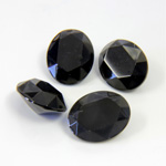 Swarovski Crystal Point Back Tin Table Cut (TTC) Fancy Stone - Oval 10x8MM JET