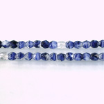 Czech Glass Fire Polish Bead - Round 04MM PORPHYR SAPPHIRE