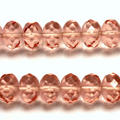 Czech Glass Fire Polish Bead - Rondelle Donut 11x7MM ROSALINE