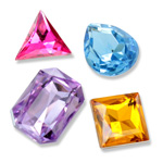Acrylic Point Back Stones
