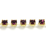 Preciosa Crystal Rhinestone Cup Chain - PP24 (SS12) AMETHYST-RAW