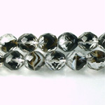 Czech Glass Fire Polish Bead - Round 10MM PORPHYR SMOKE TOPAZ