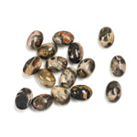 Gemstone Cabochon - Oval 07x5MM LEOPARD SKIN AGATE