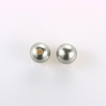 Czech Glass Pearl 1-Hole Ball - 10MM LT GREY 70483
