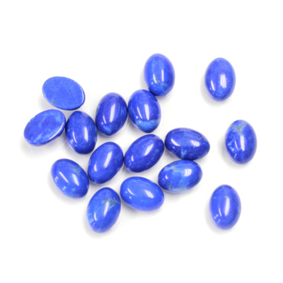 Gemstone Cabochon - Oval 07x5MM HOWLITE DYED LAPIS