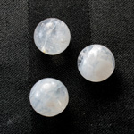 Plastic Bead - Smooth Round 14MM CRYSTAL QUARTZ