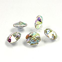 Preciosa Crystal Point Back Fancy Stone - Fire Ice Octagon 10MM CRYSTAL AB