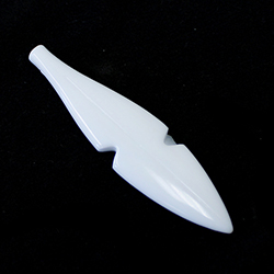 German Plastic Pendant - FANCY 90x22MM CHALKWHITE