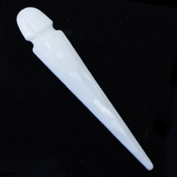 German Plastic Pendant - PRIM TAPER 110x19MM CHALKWHITE