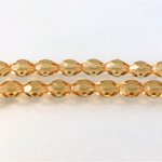 Czech Glass Fire Polish Bead - Oval 07x5MM GOLDFISH