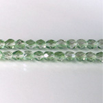 Czech Glass Fire Polish Bead - Round 05MM 1/2 Coated CRYSTAL/MINT