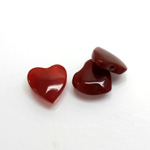 Gemstone 1-Hole Heart 12MM CORNELIAN