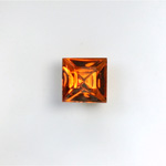 Glass Point Back Foiled Tin Table Cut (TTC) Stone - Square 06x6MM TOPAZ