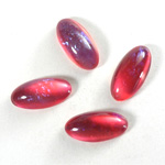 Glass Medium Dome Lampwork Cabochon - Oval 18x9MM MEXICAN OPAL (03560)
