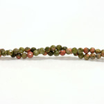 Gemstone Bead - Faceted Round 04MM EPIDOTE