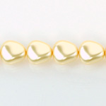 Czech Glass Pearl Bead - Potato 16x14MM CREME 70414