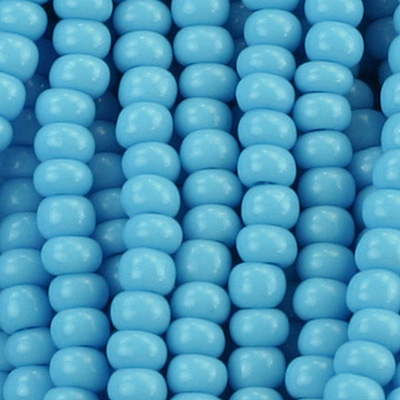Preciosa Czech Glass Seed Bead - Round 11/0 LT BLUE TURQ 63020