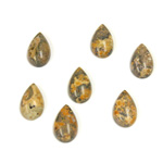 Gemstone Cabochon - Pear 10x6MM LEOPARD SKIN AGATE