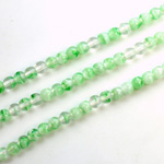 Czech Pressed Glass Bead - Smooth Round 04MM PORPHYR GREEN