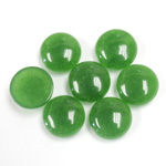 Gemstone Flat Back Cabochon - Round 12MM QUARTZ DYED #23 TAIWAN JADE