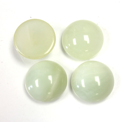 Gemstone Cabochon - Round 15MM JADE LT GREEN