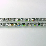 Czech Glass Fire Polish Bead - Round 04MM 1/2 Coated VITRAIL MEDIUM