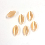 Fiber-Optic Cabochon - Navette 10x5MM CAT'S EYE PEACH