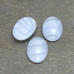 Glass Medium Dome Cabochon - Oval 18x13MM BLUE QUARTZ